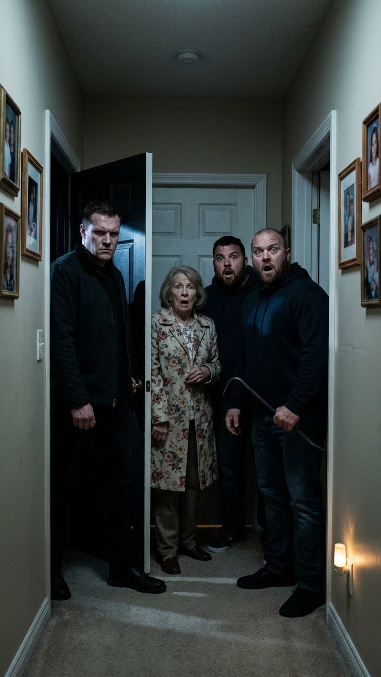 Córka błagała mnie, żebym nie jechał w podróż służbową. „Tato, coś złego się dzieje, kiedy cię nie ma”. Odwołałem wyjazd. Nikomu nie powiedziałem. Tej nocy schowałem się w piwnicy. O 23:00 przyjechała moja teściowa z dwoma mężczyznami, których nigdy wcześniej nie widziałem. Szli w kierunku pokoju mojej córki – wyszedłem z cienia. Próbowali uciec, ale ktoś czekał na nich przy drzwiach.