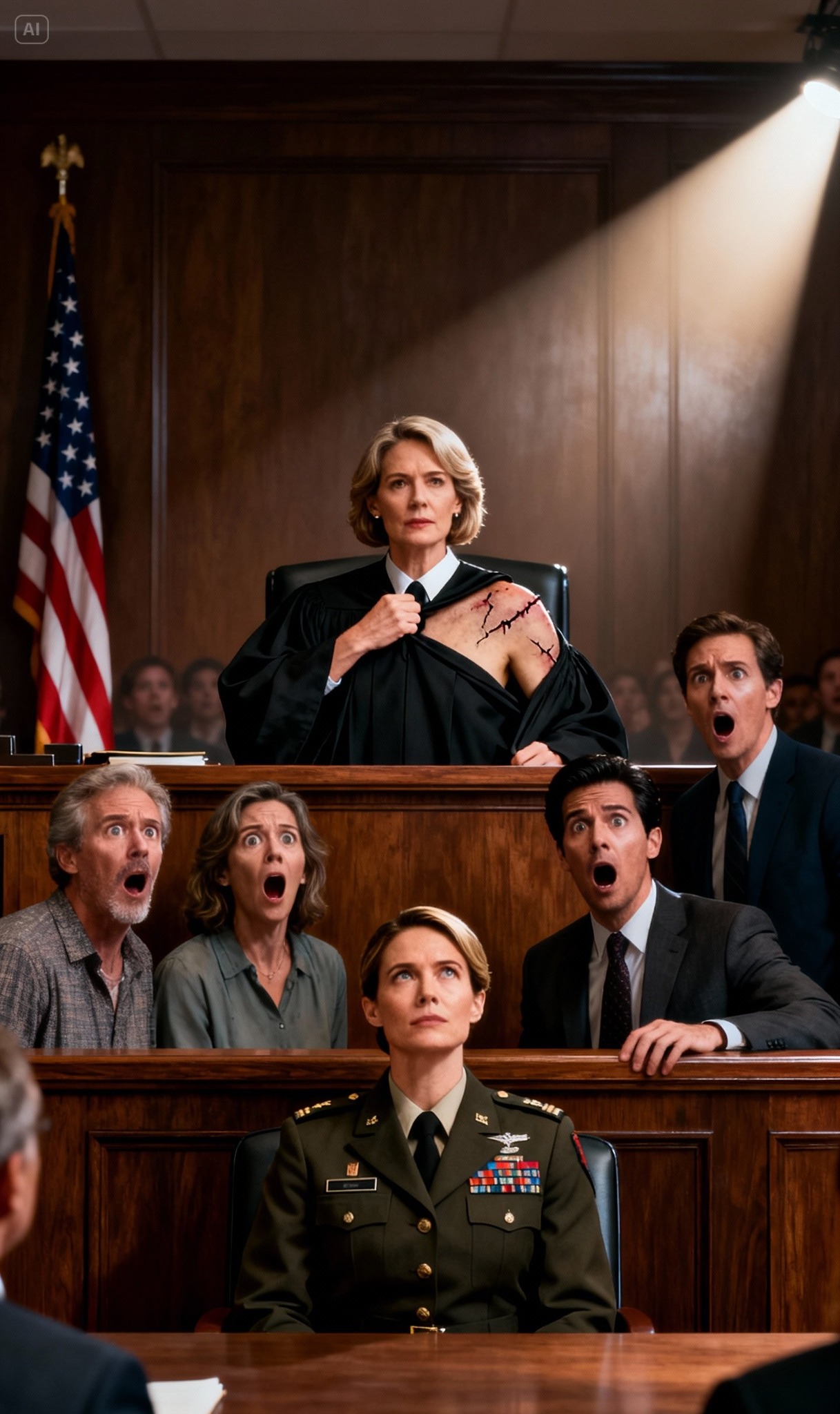 Moja rodzina pozwała mnie za to, że jestem fałszywym weteranem. „Ona nigdy nie służyła. Ukradła nasze nazwisko. Zmyśliła to wszystko” – syknęła moja matka w sądzie. Nie drgnąłem – tylko spojrzałem na sędzię. Powoli wstała. Ukryta zemsta. A potem zdjęła togę.