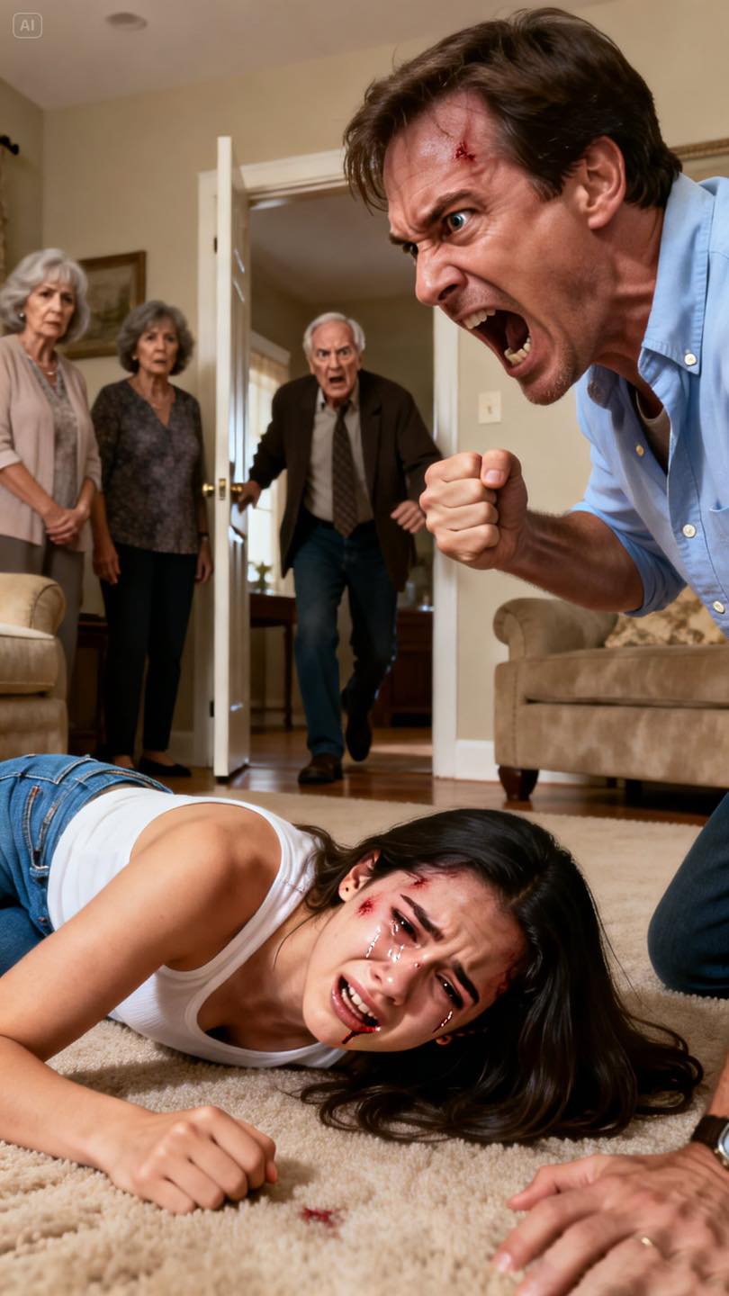 Moja córka zadzwoniła do mnie z płaczem: „Tato, proszę, przyjedź po mnie”. Kiedy dotarłem do domu jej teściów, jej teściowa zablokowała drzwi i powiedziała: „Ona nie wychodzi”. Przepchnąłem się obok niej – i w chwili, gdy zobaczyłem córkę na podłodze, zdałem sobie sprawę, że to nie „rodzinny dramat”. To coś, co celowo ukrywali. Myśleli, że wyjdę po cichu. Nie mieli pojęcia, że ​​furia ojca może spalić cały ich świat doszczętnie.