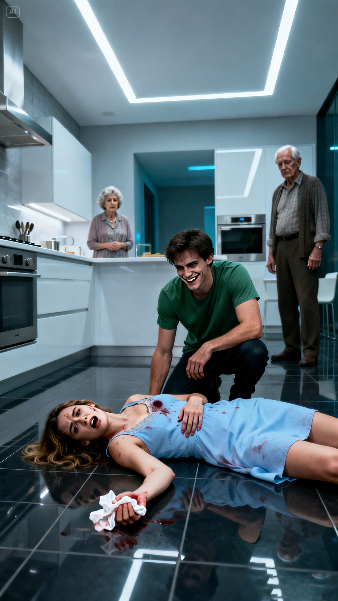 Brat rzucił mną o lodówkę, a potem wbił we mnie kolano. Złamałem nos, krew lała się strumieniami, gdy sięgałem po telefon – aż mama mi go wyrwała. „Nic się nie stało” – powiedziała chłodno. Tata prychnął: „Zawsze przesadzasz”. Nie mieli pojęcia, co zaraz wywołam…