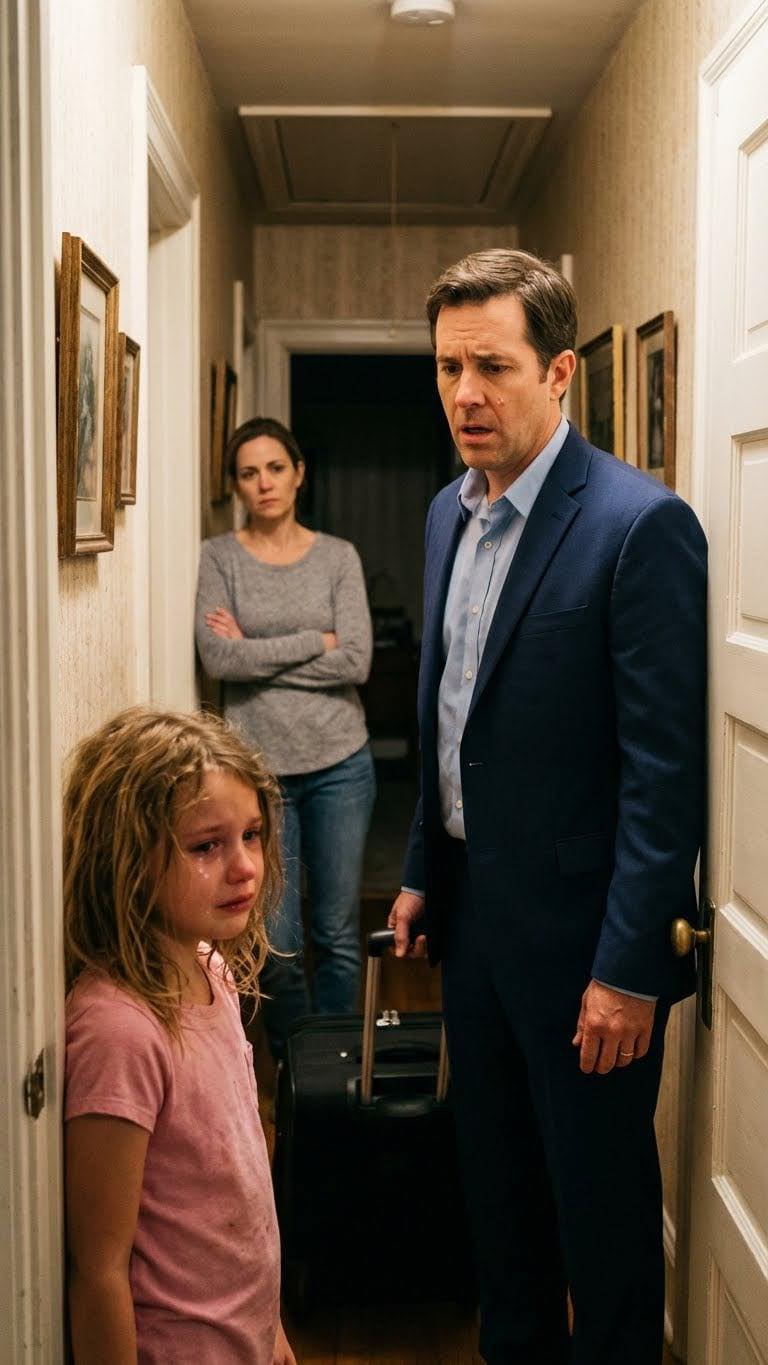 „Tato… tak mnie plecy bolą, że nie mogę spać. Mama powiedziała, że ​​nie wolno mi ci mówić”. Właśnie wróciłam z podróży służbowej, gdy szept mojej córki wyjawił sekret, który jej matka próbowała ukryć.