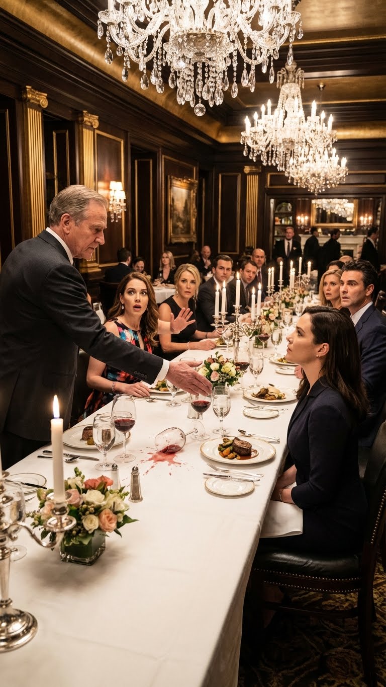 „Nie zawstydzaj mnie” – syknęła moja siostra. „Ojciec Marka jest sędzią federalnym”. Nic nie powiedziałem. Przy kolacji przedstawiła mnie jako „rozczarowanie”. Sędzia Reynolds wyciągnął rękę. „Wysoki Sądzie, miło pana znowu widzieć”. Kieliszek do wina mojej siostry roztrzaskał się.