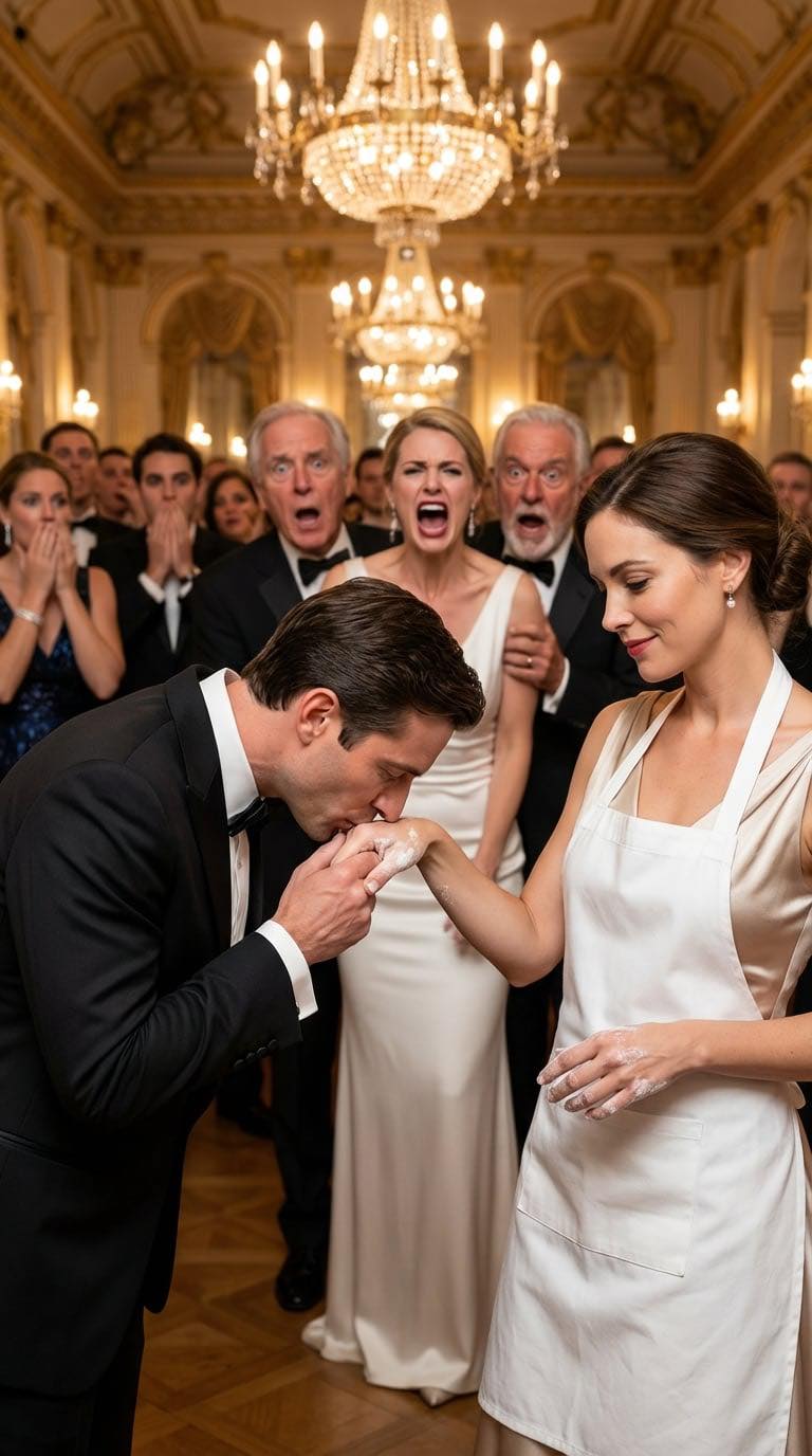 Nigdy nie powiedziałam rodzinie, że to przeze mnie wciąż żyją w luksusie. Dla nich byłam tylko „chłopskim piekarzem” z rękami ubrudzonymi mąką. Wyprosili mnie z przyjęcia zaręczynowego mojej siostry, bo „zniszczyłam estetykę”, a potem zażądali, żebym zajęła się cateringiem za darmo, kiedy ich szef kuchni odszedł. Moja siostra krzyczała, że ​​zazdroszczę jej bogatemu narzeczonemu. Wtedy otworzyły się drzwi. To był jej narzeczony, miliarder, potentat hotelowy. Przeszedł obok nich i skłonił się przede mną. „Pani Abigail” – powiedział. „Pani ojciec od miesięcy blokował moje wielomilionowe oferty partnerstwa”. Spojrzałam na przerażone twarze rodziców, zdjęłam fartuch i podałam narzeczonemu kawę. „Zaręczyny odwołane” – powiedział. „A piekarnia zamknięta”.