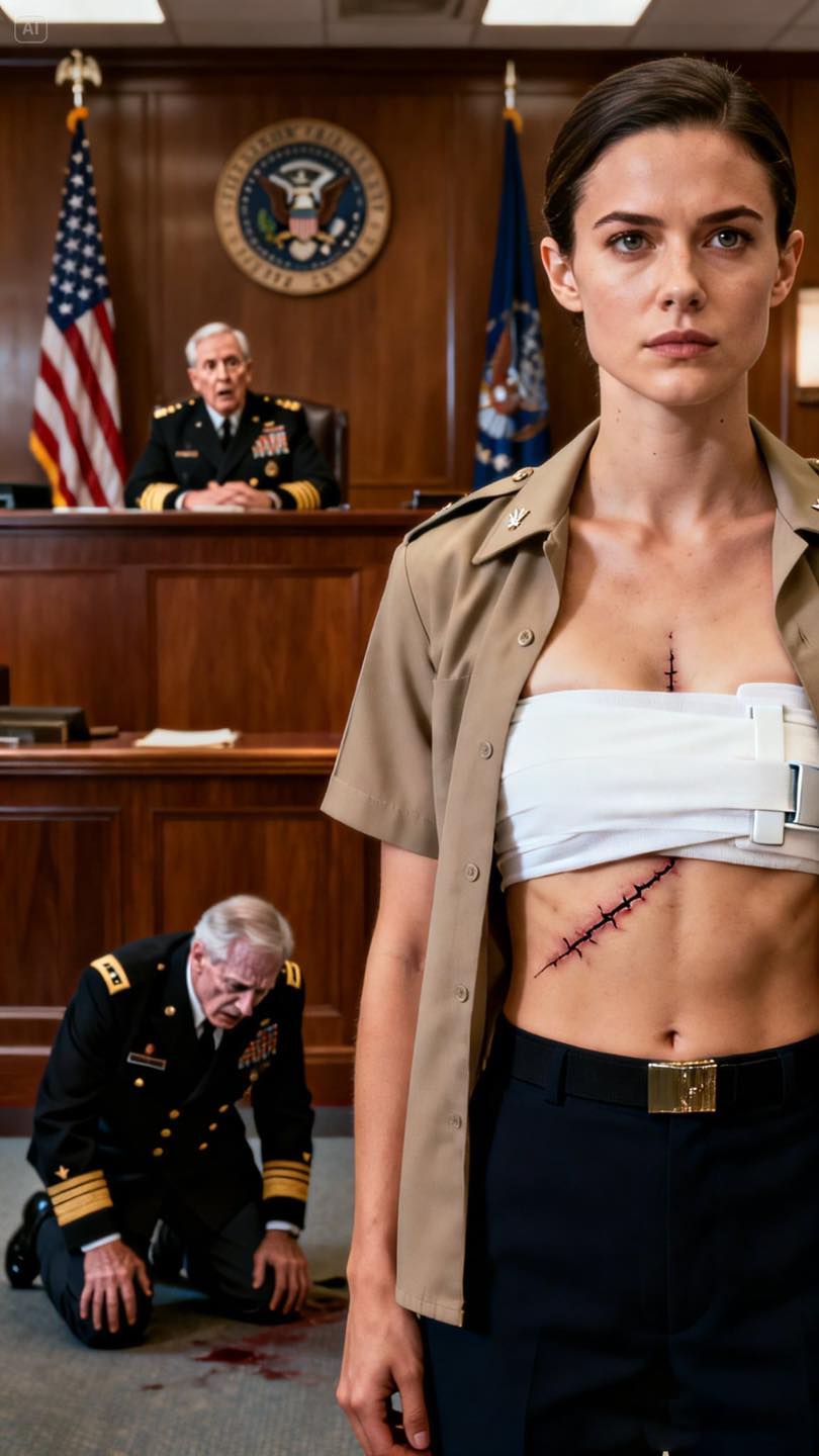 Nigdy nie powiedziałem mojemu ojcu, odznaczonemu generałowi, że jestem agentem-widmem znanym jako „Kruk”. Dla niego byłem po prostu „hańbą munduru”, który zniknął na dwa lata. Przed moim trybunałem wojskowym zeznawał przeciwko mnie, gotów pozbawić mnie stopnia, by chronić swoje dziedzictwo. „Bezużyteczny żołnierzu” – krzyknął mój tata przed trybunałem. „Zdejmij mundur” – dodał. Kiedy zobaczyli blizny na moich żebrach, sala zamarła. Admirał powoli wstał, wpatrując się we mnie i wyszeptał: „Te blizny… o Boże”. Mój tata osunął się. Zdał sobie sprawę, że jego własne słowa właśnie go zniszczyły.