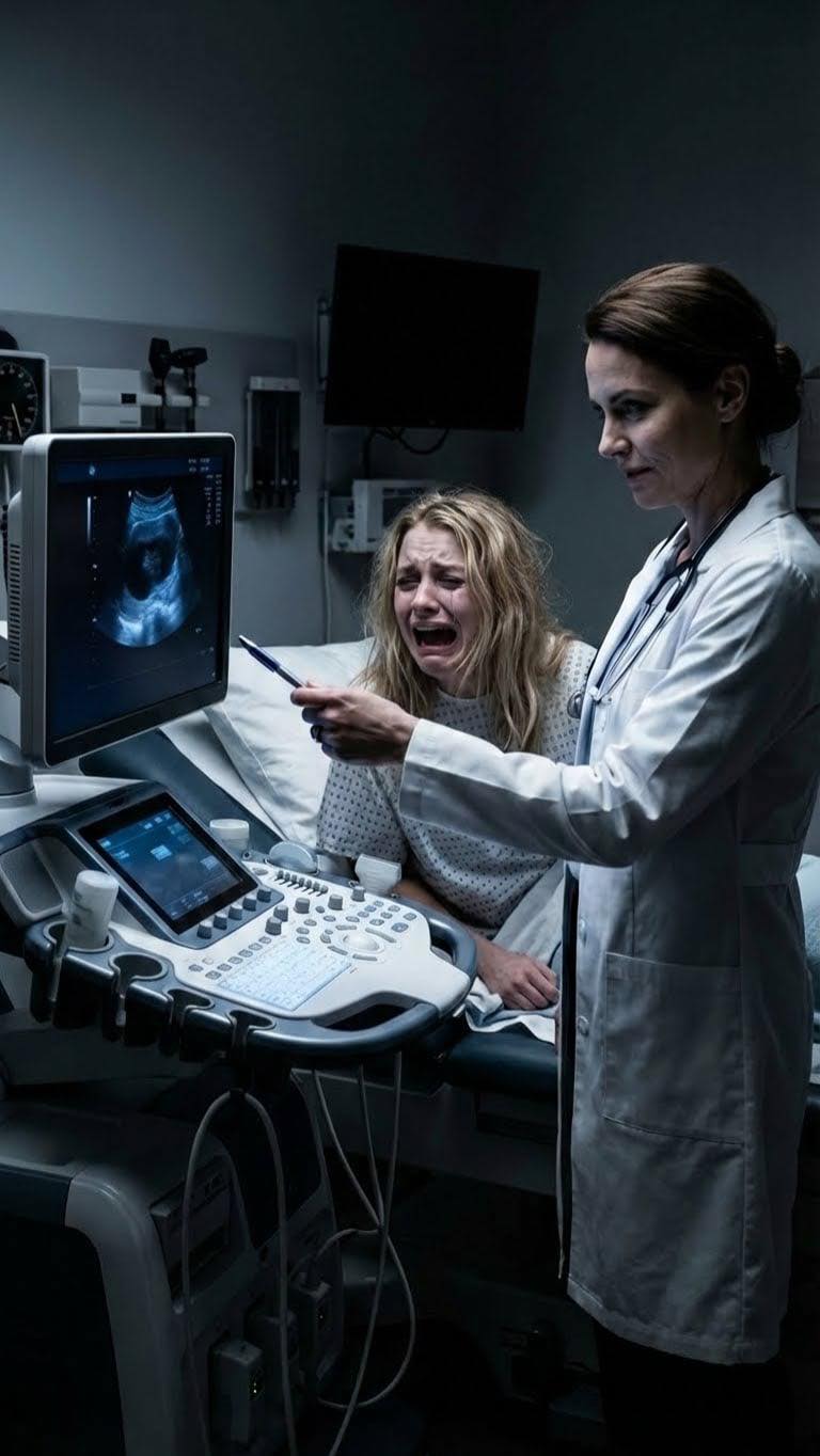 Nigdy nie powiedziałam kochance mojego męża, że ​​to ja jestem położną, do której przyszła na USG. Pokazała mi ekran telefonu, ukazując tapetę, na której całowała się z mężem. Pogłaskała brzuch, uśmiechając się złośliwie: „To jego dziecko. Jak tylko zobaczy USG, zostawi swoją bezpłodną żonę”. Przeprowadziłam badanie w milczeniu. Potem odwróciłam ekran w jej stronę. „Dobra wiadomość” – powiedziałam spokojnie. „Nie ma dziecka. Mój mąż jest bezpłodny od 2010 roku. Jednak” – wskazałam na ciemną masę na ekranie – „ten cień to nie płód. To…”. Jej uśmieszek zniknął, zastąpiony czystym przerażeniem.