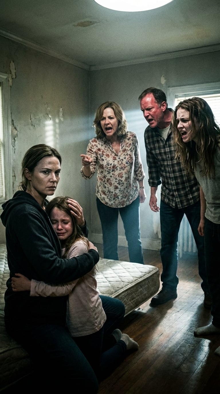 Wróciłam do domu po podwójnej zmianie w szpitalu, a moja siedmioletnia córka „zaginęła”. Mama powiedziała: „Głosowaliśmy. Nie masz nic do powiedzenia”. Moja siostra już ogołociła pokój mojej córki, jakby to była jakaś przejęta władza. Zachowałam spokój i to powiedziałam. Moi rodzice i siostra zbladli…