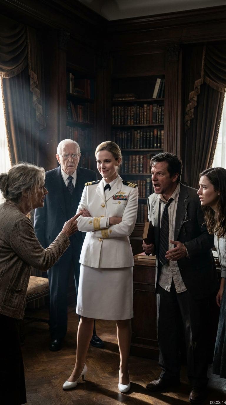 Moja rodzina traktowała mnie jak „biedne rodzeństwo”, bo wstąpiłem do marynarki wojennej, a oni jeździli Bentleyami. Nie wiedzieli, że dowodzę niszczycielem i zarabiam miliony. Na wyprzedaży wiejskiej posiadłości mojego ojca, mój brat wybrał antyczne biurko, a siostra obrazy olejne. Macocha spojrzała na mnie i powiedziała: „Możesz wziąć to, co zostanie po wyprzedaży – te zniszczone rzeczy, na które nikt nie licytuje”. Licytator wyglądał na zdezorientowanego i powiedział: „Proszę pani, cała posiadłość została sprzedana w zeszłym roku…”. Wtedy im powiedziałem: „Macie 60 dni na opuszczenie posiadłości. Teraz ja jestem kapitanem”. Ich twarze zbladły.