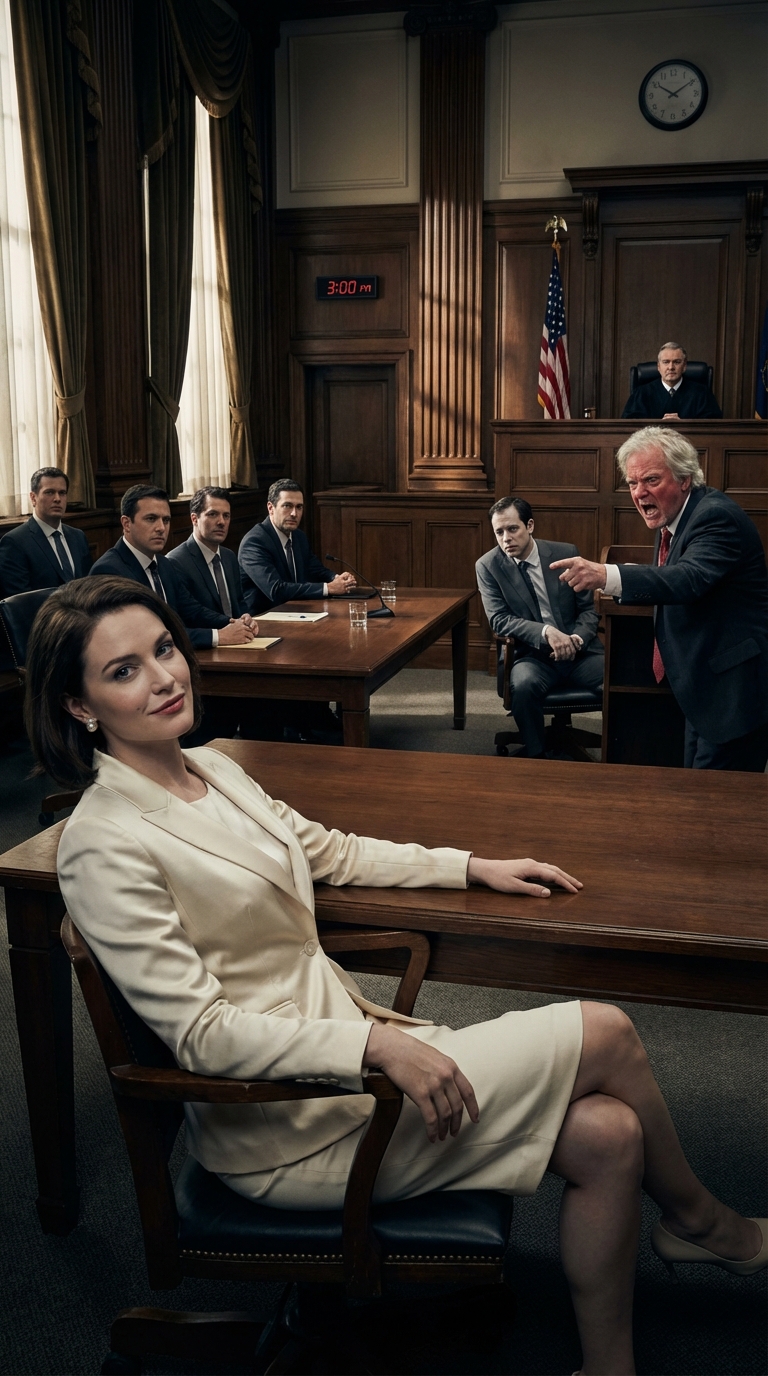 „Ona jest niepoczytalna” – krzyknął mój tata w sądzie. Milczałem. Sędzia pochylił się i zapytał: „Naprawdę nie wiesz, kim ona jest?”. Jego adwokat zamarł. Twarz taty zbladła. Chwila… co?