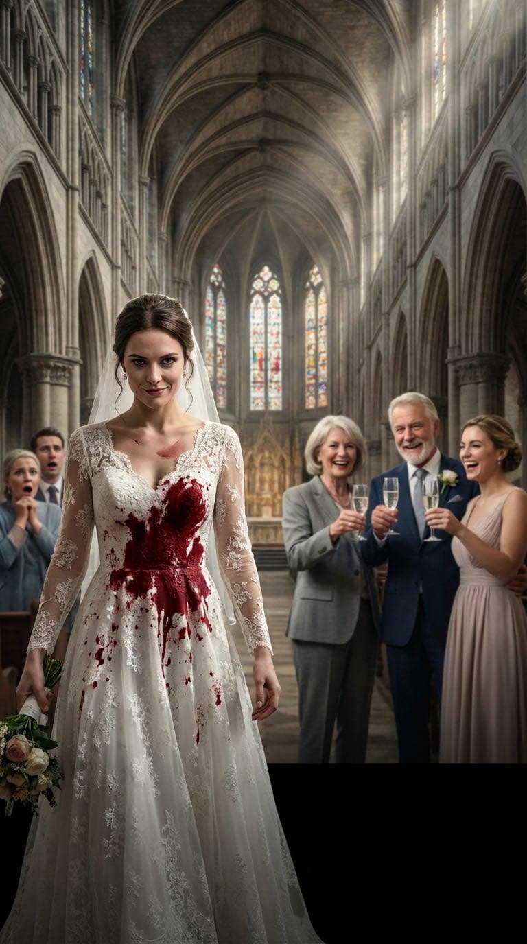 Moja siostra celowo wylała czerwone wino na moją suknię, gdy tylko rozpoczęła się ceremonia ślubna. Wszyscy goście ucichli, ale moi rodzice wstali i zaczęli klaskać. Zachowałam spokój, uśmiechnęłam się i wyszeptałam: „Sprawię, że wszyscy troje będziecie żyć w piekle”. Dwa tygodnie później…