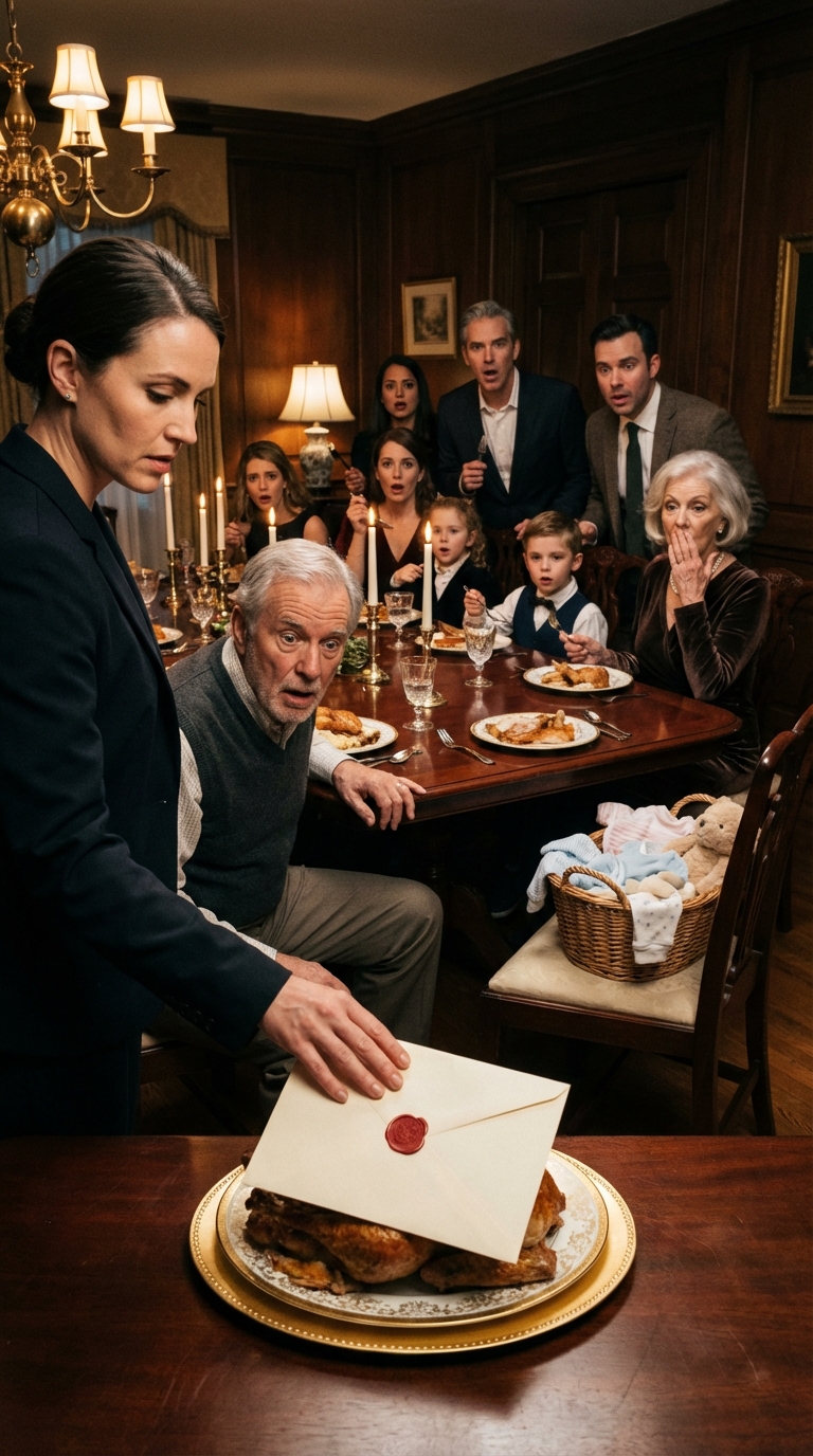 W Święto Dziękczynienia rodzice usunęli moje miejsce przy stole. Mama powiedziała: „Nie ma miejsca na rozczarowania”. Wychodząc, rzuciłem kopertę na talerz taty i powiedziałem: „Szczęśliwego Święta Dziękczynienia. W końcu wiem, dlaczego mnie nienawidzisz”. W sali zapadła cisza. To, co odkryli, zaparło dech w piersiach 23 krewnym.