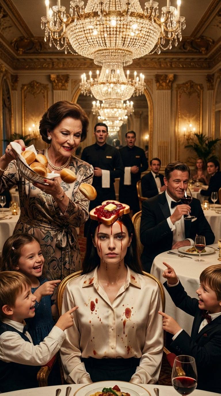 Nigdy nie powiedziałem teściowej, że jestem właścicielem sieci restauracji z gwiazdką Michelin, na którą tak bardzo chciała zrobić wrażenie. Kazała mi usiąść przy stoliku dla dzieci, zmuszając mnie do jedzenia resztek, podczas gdy ona zajadała się jedzeniem. Rzuciła mi bułką w głowę, szyderczo mówiąc: „Łap, piesku. Na tyle ci się zasłużyło”. Złapałem bułkę. Wyciągnąłem telefon i napisałem SMS-a do szefa kuchni. Dziesięć minut później zapaliły się światła. Szef kuchni wyszedł, zabrał im talerze w połowie kęsa i powiedział: „Właściciel odmówił obsługi zwierząt. Wynoś się”.