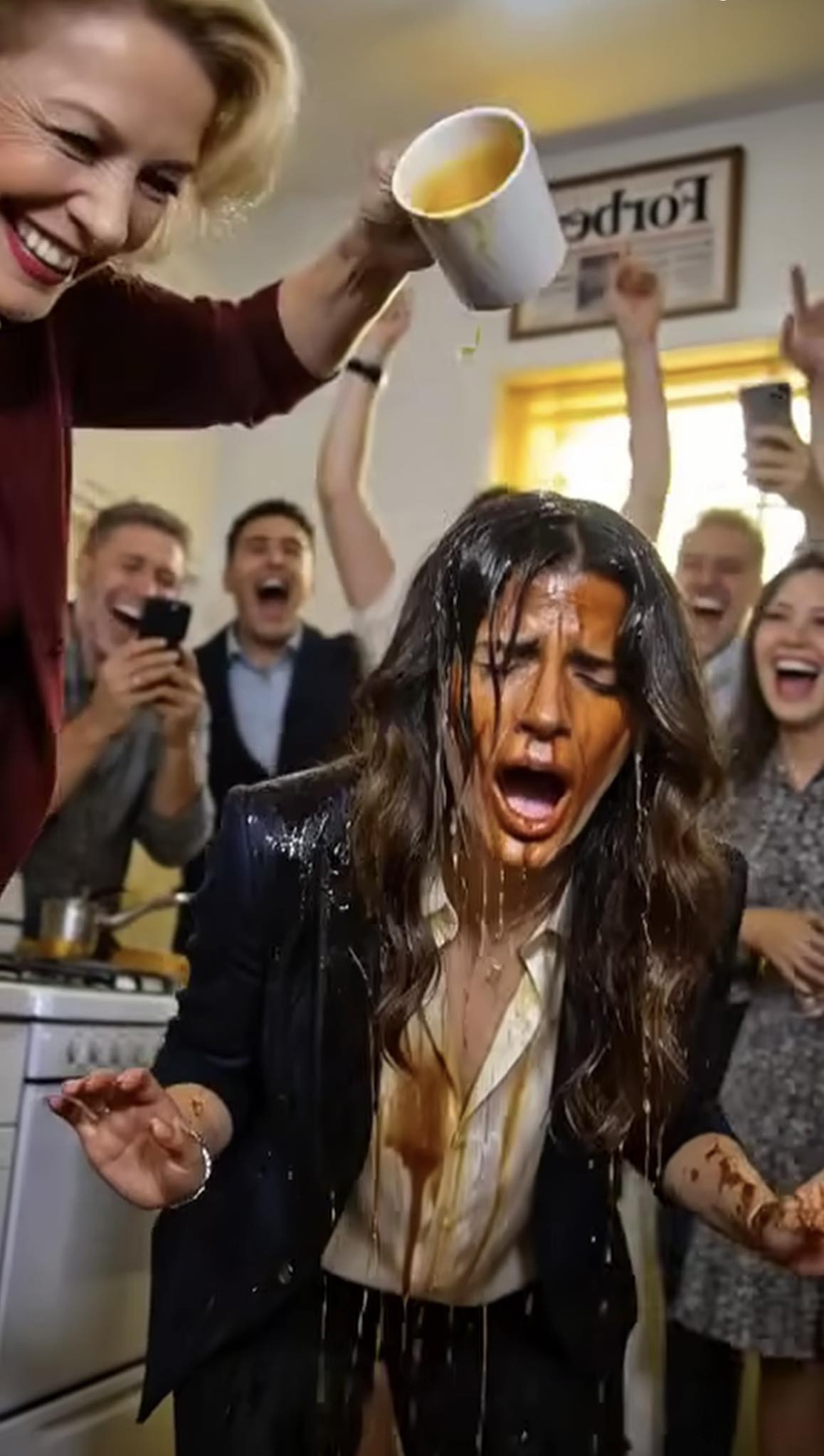 „Spójrz na to” – powiedziała mama, nalewając mi kawę.