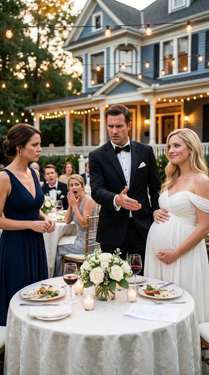 Mąż przedstawił swoją ciężarną kochankę podczas kolacji, ale jego żona wyciągnęła dokumenty, które go zszokowały