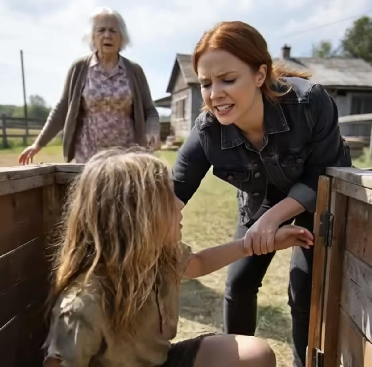 Kiedy odwiedziłem dom moich rodziców, usłyszałem słaby dźwięk dochodzący z szopy.