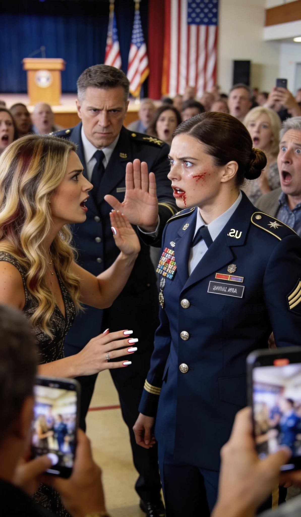 Moja siostra uderzyła mnie, gdy byłem w mundurze, na oczach wszystkich. Pułkownik podszedł i powiedział: „Dotknij jeszcze raz, a zobaczysz, co się stanie”. Jego uśmiech natychmiast zniknął.