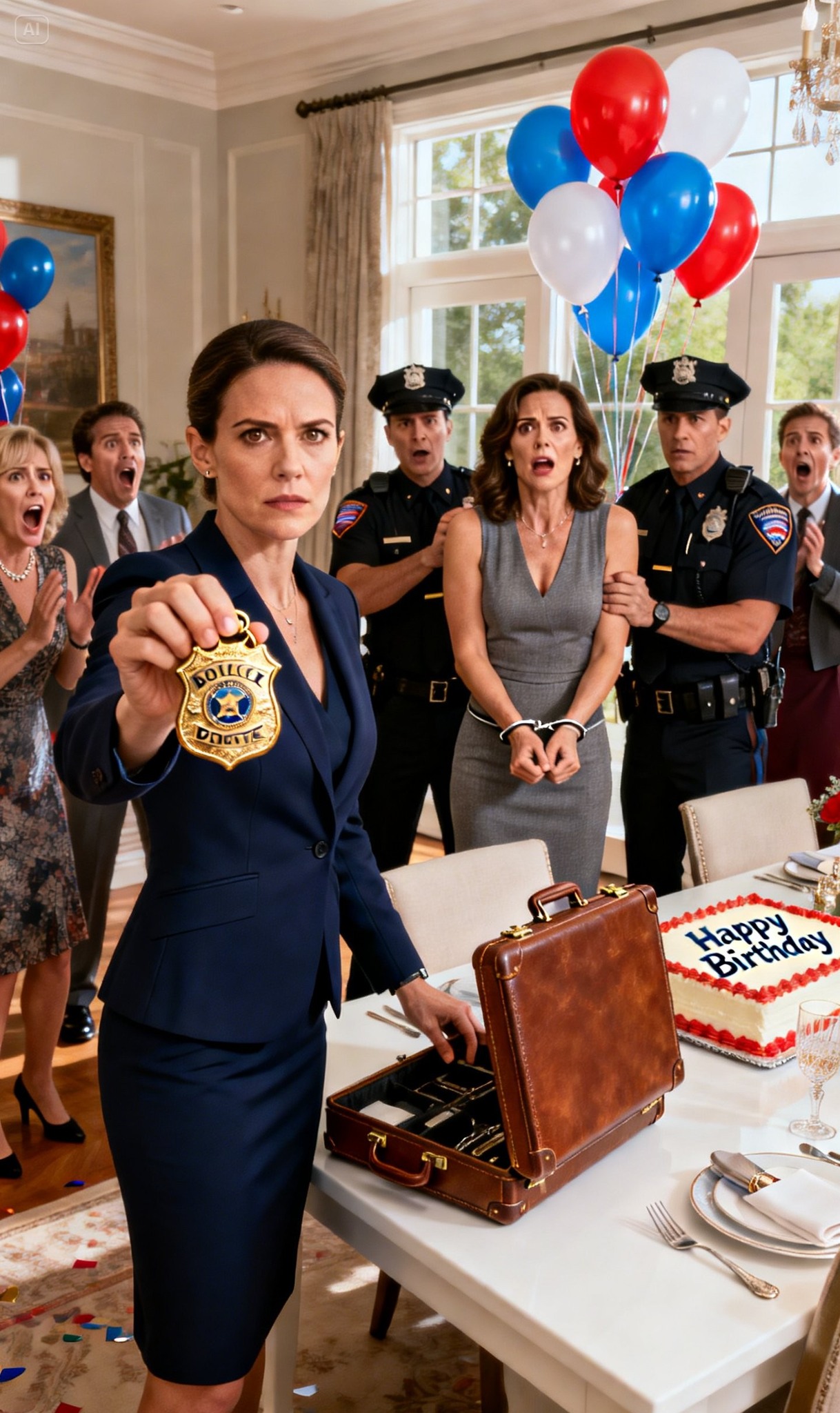 Moja szwagierka ze mnie kpiła. „Jesteś tylko księgową”. Otworzyłam torbę i położyłam swoją federalną odznakę na jej talerzu. Zbladła. Jej ręka zaczęła się trząść. Weszło dwóch agentów i skuło ją… podczas jej własnej kolacji urodzinowej. „Nie jestem księgową” – wyszeptałam. „Jestem śledczym”