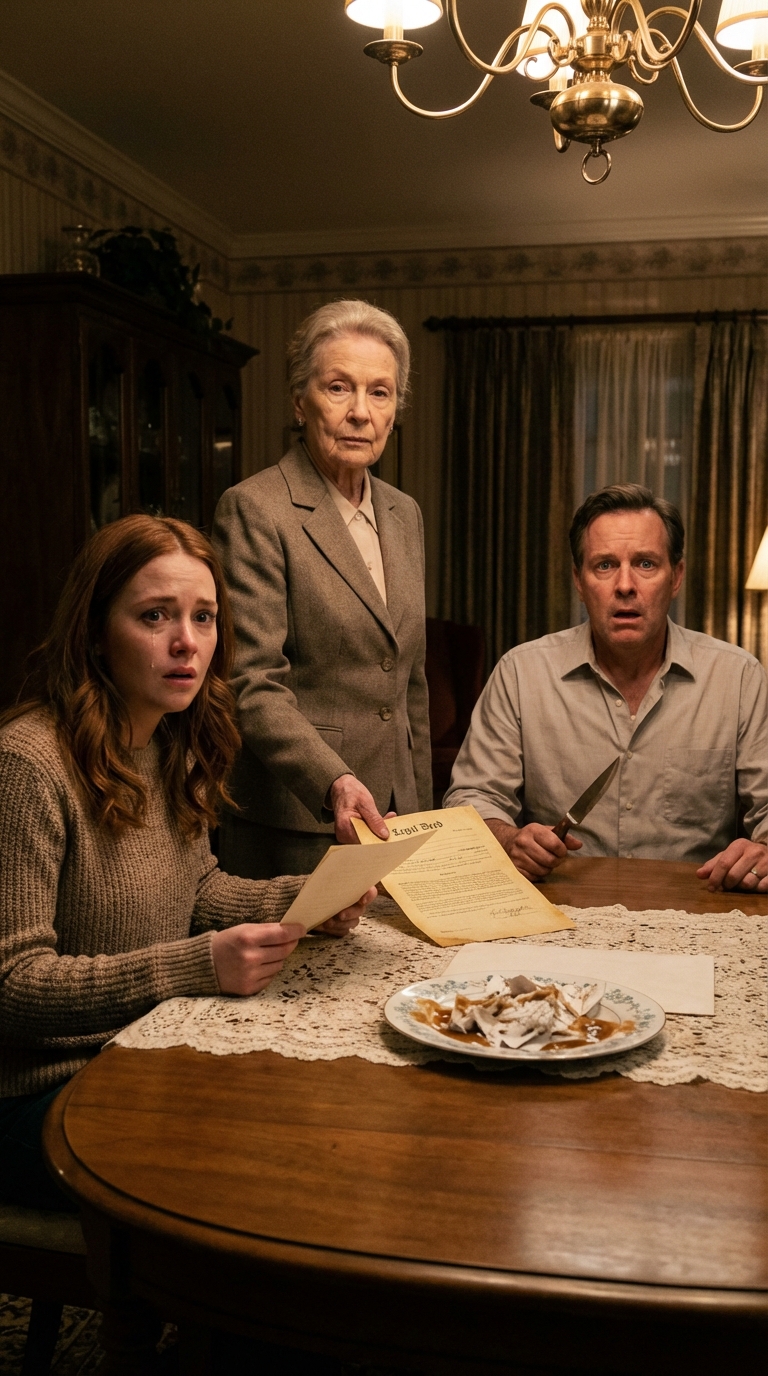 Mój tata podarł podczas kolacji mój list o przyjęciu na studia i powiedział: „Żadna moja córka nie potrzebuje edukacji”. Moja babcia siedziała cicho przez 30 sekund, a potem wstała, założyła płaszcz, spojrzała na mojego ojca i powiedziała: „Spakuj jej walizki”. Tata śmiał się, dopóki nie wyciągnęła aktu własności jego domu.