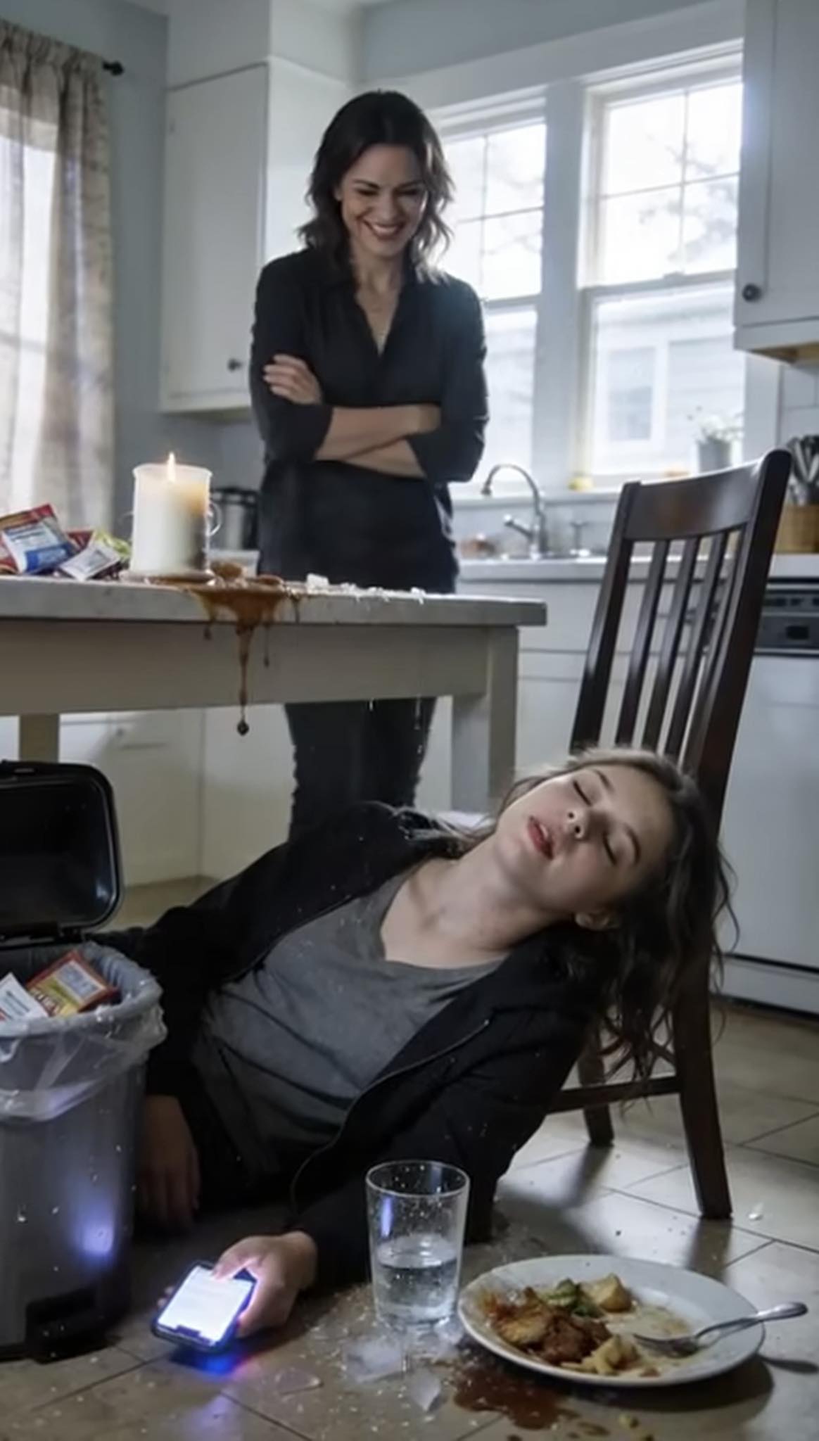 Wydawała się miła, sama wszystko ugotowała i spojrzała na mnie, jakby pierwszy kęs był odliczaniem czasu.