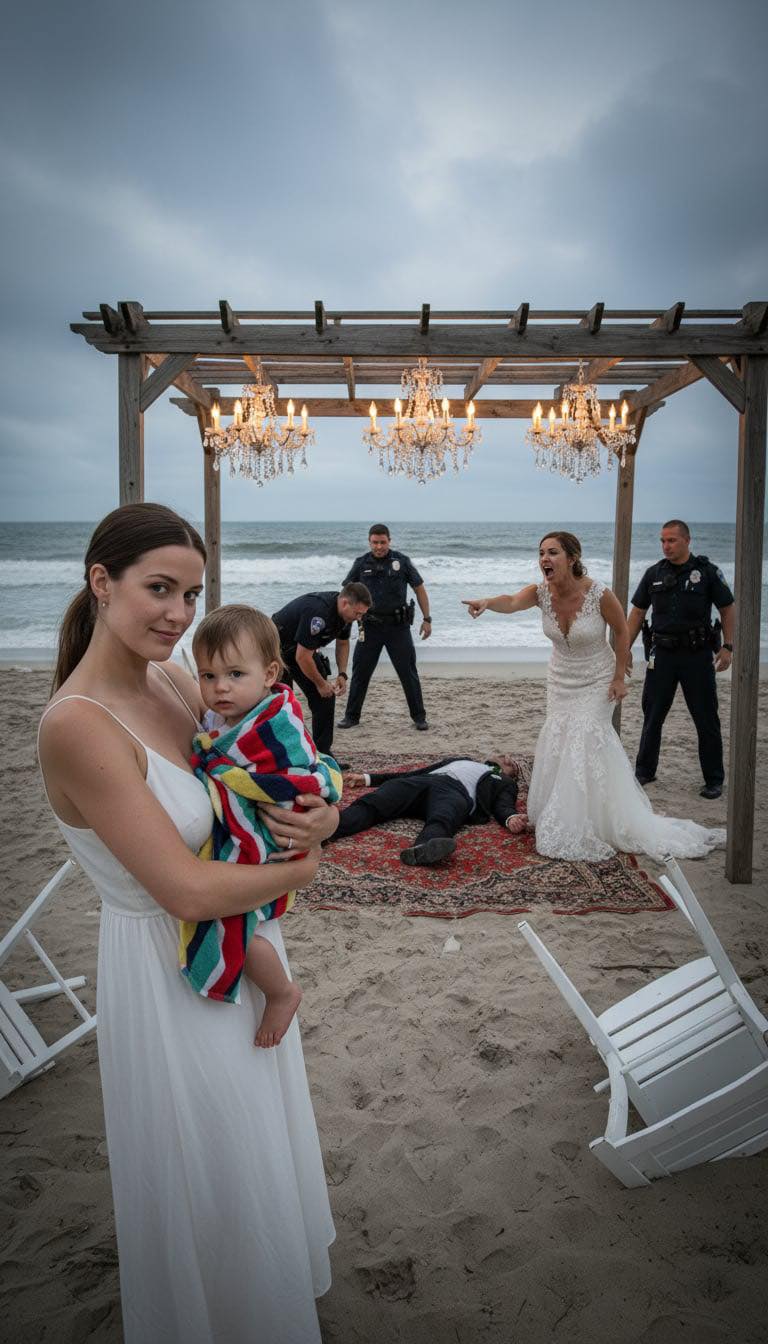 Na ślubie mojej siostry nie wolno mi było siedzieć z rodziną, bo byłam „samotną matką”. Mama szyderczo rzuciła: „Twoja siostra wyszła za prezesa – w przeciwieństwie do ciebie, który przynosi nam tylko wstyd”. Zignorowałam ją, skupiając się na córce, która właśnie rozlała wino. Wtedy mój ojciec wybuchnął – krzycząc, a potem wepchnął nas prosto do fontanny. Goście wybuchnęli brawami, śmiejąc się jak na jakimś przedstawieniu. Dwie minuty później pojawił się mój sekretny mąż miliarder. To, co się stało, sprawiło, że wszyscy żałowali.