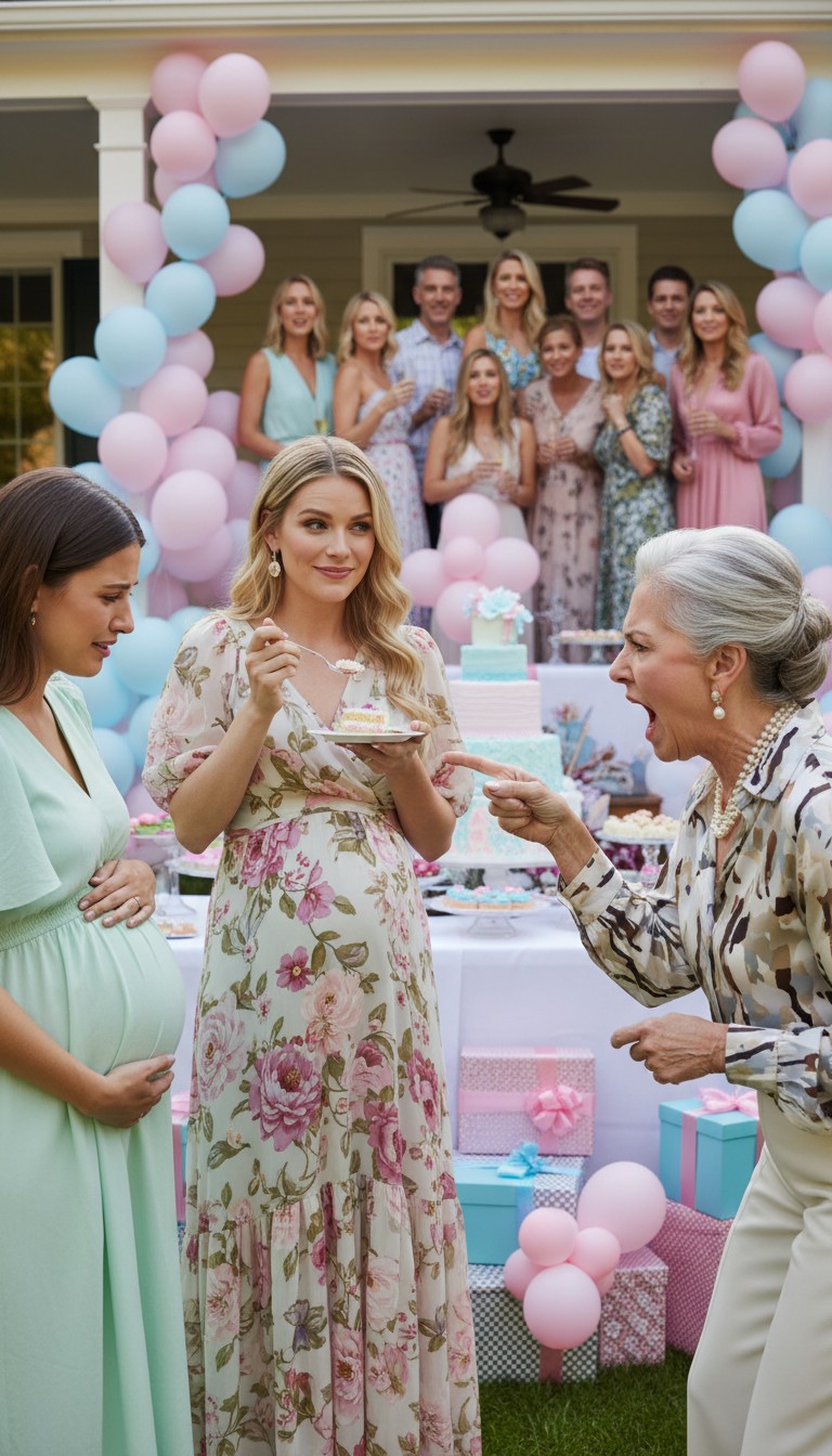 Moja siostra bliźniaczka i ja byłyśmy obie w ósmym miesiącu ciąży. Na jej baby shower moja okrutna mama zażądała, żebym oddała siostrze mój fundusz na dziecko w wysokości 18 000 dolarów, mówiąc: „Ona zasługuje na to bardziej niż ty!”. Kiedy stanowczo odmówiłam, mówiąc: „To na przyszłość mojego dziecka!”, nazwała mnie egoistką, a potem nagle z całej siły wbiła mi w brzuch. Wody odeszły mi natychmiast, a ja straciłam przytomność od bólu i upadłam do tyłu do basenu. Tata powiedział: „Niech tam unosi się na wodzie i myśli o swoim egoizmie!”. Moja siostra zaśmiała się: „Może teraz nauczy się dzielić!”. Wszyscy po prostu stali i patrzyli, jak tonę, nieprzytomna. Dziesięć minut później obudziłam się na brzegu basenu, skąd wyciągnął mnie gość. Ale kiedy spojrzałam na swój ciążowy brzuch, krzyknęłam z szoku…