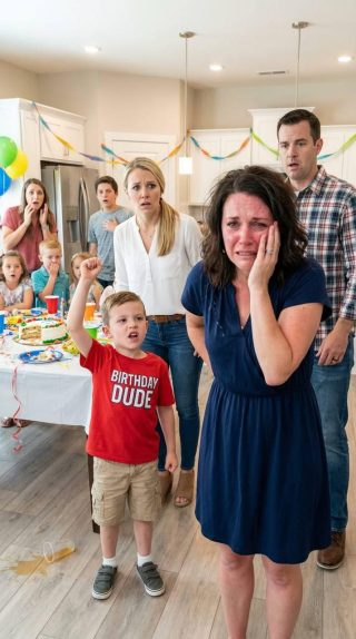 Mój 4-letni siostrzeniec uderzył mnie na swoim przyjęciu urodzinowym – po czym powtórzył okrutną rzecz, jaką powiedziała o mnie jego matka, że ​​jestem „biedny”. To, co wydarzyło się później, ujawniło rodzinną tajemnicę, zakończyło przyjęcie i zmieniło naszą relację na zawsze na oczach wszystkich.