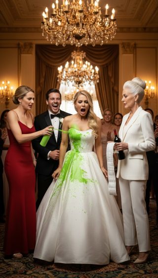 Dwa dni po ślubie próbowałam zaimponować nowym teściom wystawną kolacją – tylko po to, by siostra Ethana celowo zniszczyła moją suknię za 7000 dolarów, podczas gdy mój mąż klaskał, jakby to była rozrywka. Jego matka wcisnęła mi do ręki banknot 2800 dolarów i kazała „zapłacić i wracać do domu”. Nie protestowałam, nie płakałam – zniknęłam, a ich panika zaczęła się w chwili, gdy tylko dotarli do drzwi wejściowych.