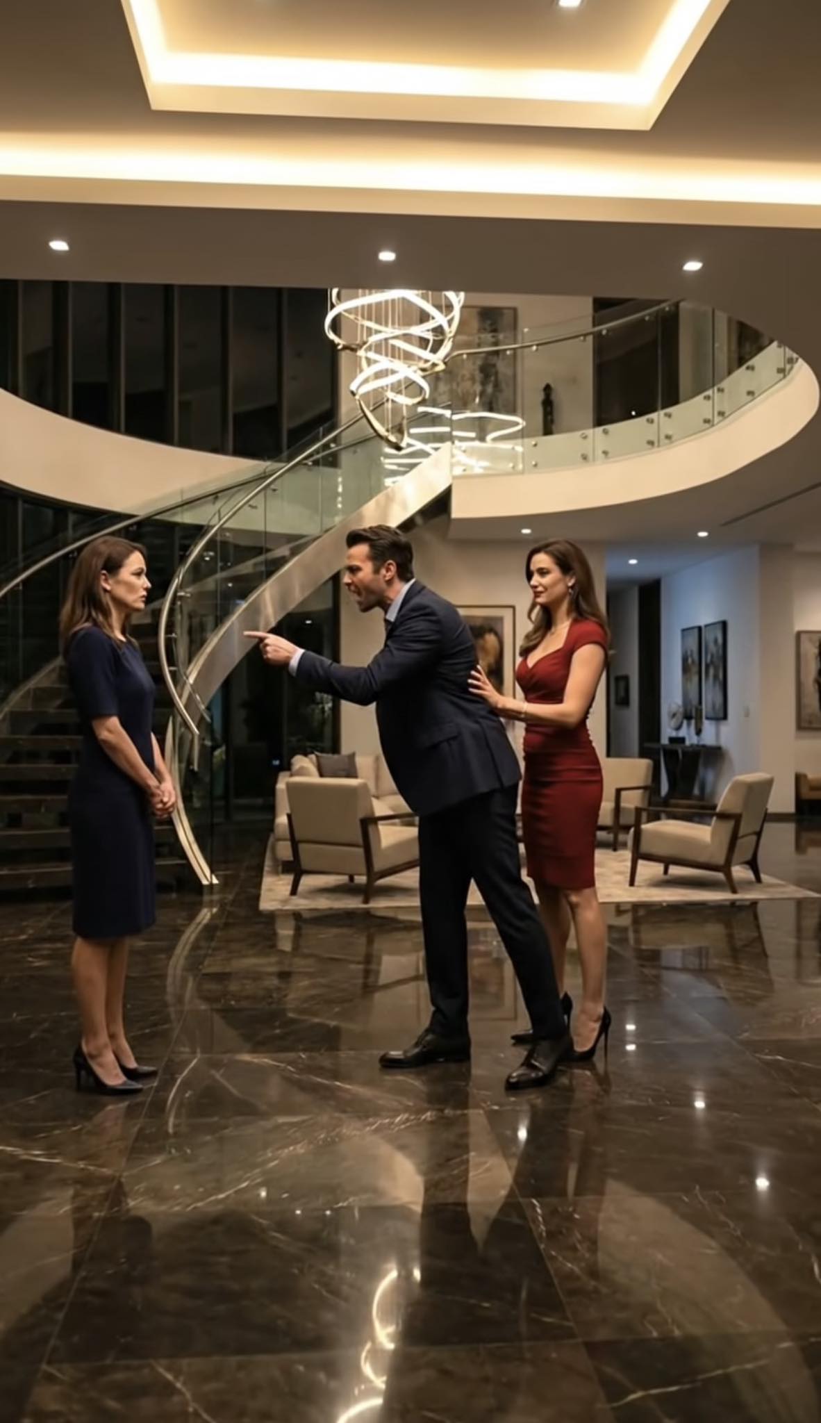 Mąż zabiera swoją ukochaną do domu i krzyczy na żonę: „Nie zasługujesz na to, by mieszkać w tej willi”… ale kilka minut później kobieta wyjmuje dokumenty nieruchomości, a cała rodzina stoi bez słowa…