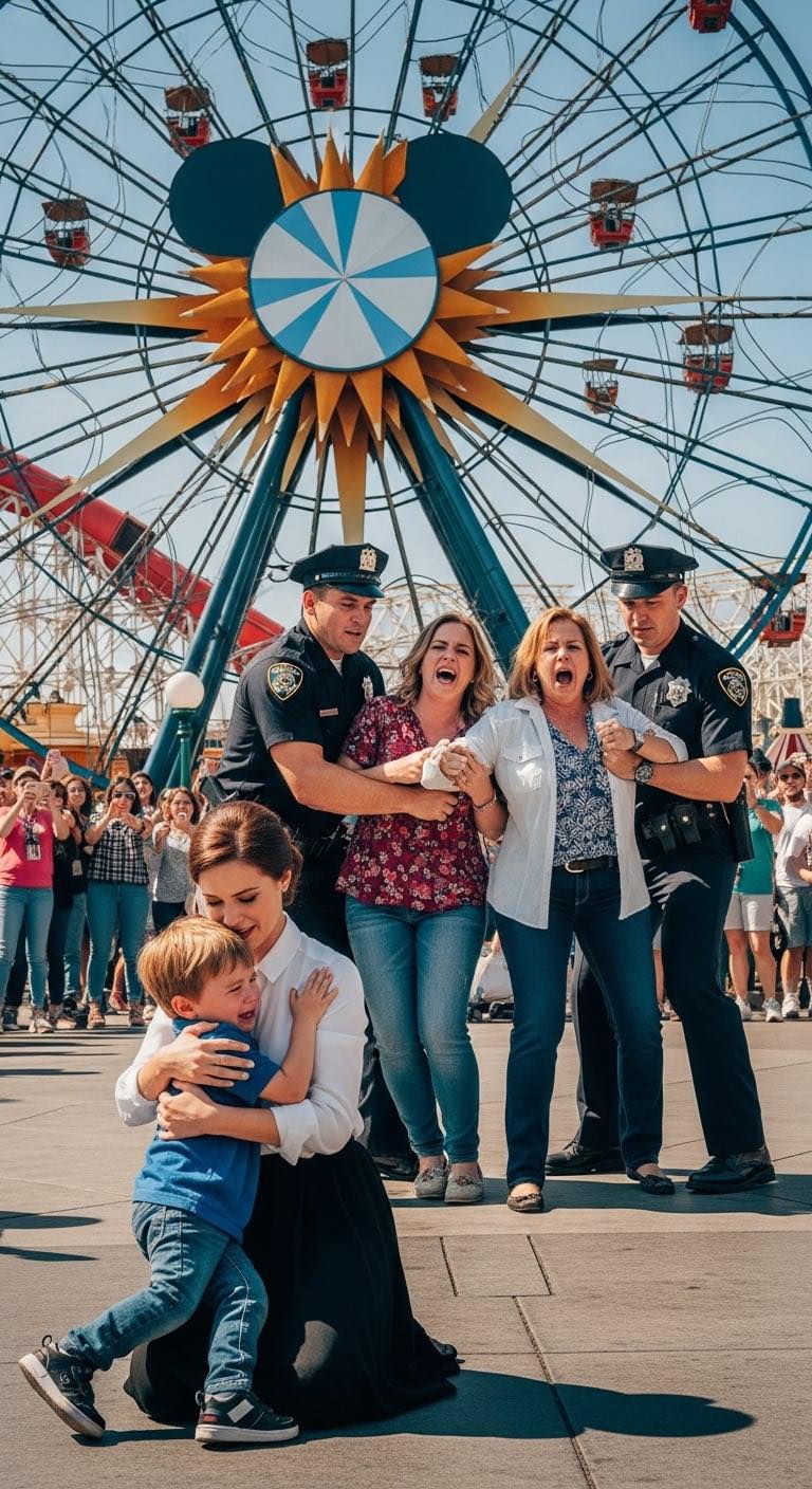Mój 6-letni syn pojechał do Disneya z moimi rodzicami i siostrą. Zadzwonił telefon. „Tu pracownicy Disneya. Twoje dziecko jest w Biurze Rzeczy Zagubionych i Znalezione”. Drżąc, syn powiedział: „Mamo… zostawili mnie i poszli do domu”. Zadzwoniłam do mamy. Zaśmiała się. „Naprawdę? Nie zauważyli!”. Moja siostra zachichotała. „Moje dzieci nigdy się nie gubią”. Nie miały pojęcia, co ich czeka…