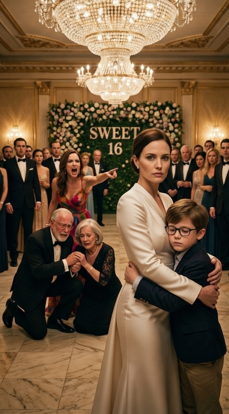 Moja siostra odwołała operację mojego syna za 8400 dolarów, żeby zapłacić za szesnaste urodziny córki. „Może poczekać – szesnaście lat kończy się tylko raz!” – zgodziła się mama. Nic nie powiedziałam. Zadzwoniłam tylko do księgowej: „Zdejmij je ze wszystkiego”. O 7 rano tata był już u mnie w drzwiach i krzyczał: „Zabierają dom?!”. Powiedziałam tylko…