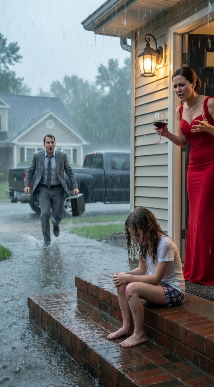 Macocha chwyciła mnie za włosy i zamknęła na zewnątrz w 38-stopniowym deszczu za stłuczony talerz. Potem ojciec wjechał na podjazd. Pokazałam mu krwawiącą skórę głowy. Słowa, które wypowiedział, były zimniejsze niż burza: „Przestań dramatyzować i przeproś”. Nie wiedział, że skończyłam płakać.