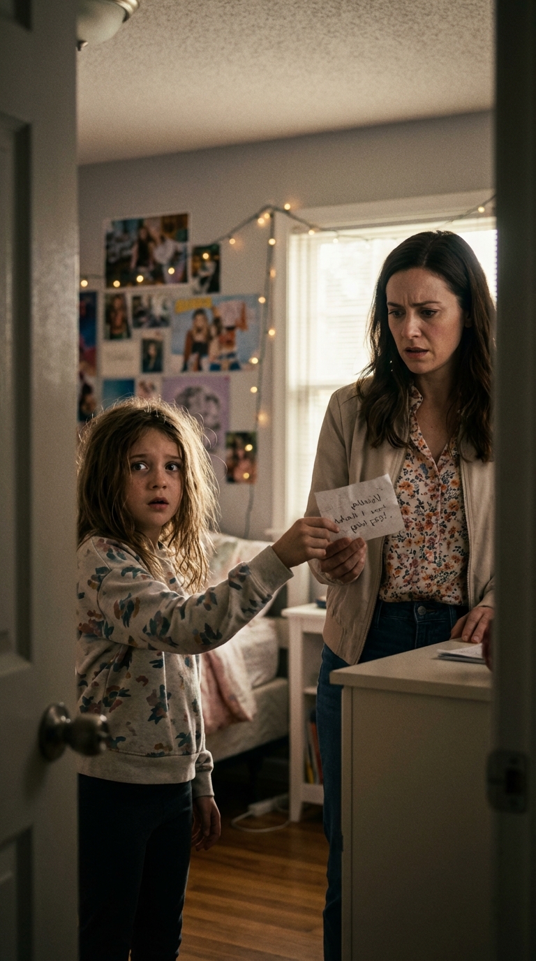 Podczas kolacji moja córka cicho wsunęła przede mnie złożoną karteczkę. „Udawaj, że jesteś chory i wynoś się stąd” – głosił napis. Nie rozumiałem – ale coś w jej oczach sprawiło, że jej zaufałem. Posłuchałem więc jej instrukcji i wyszedłem. Dziesięć minut później… w końcu zrozumiałem, dlaczego mnie ostrzegła.