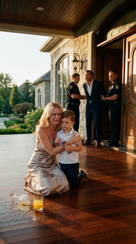 Po tym, jak zostawiłam mojego 6-letniego syna w samochodzie taty na weekendowy wypad, ukradkiem wsunął mi do ręki puste opakowanie po cukierku. „Mamo, nie wyrzucaj tego – moje życzenie jest w środku”. Zaczekałam, aż samochód zniknie mi z oczu, zanim je otworzyłam: „Mamo, nie pij już soku pomarańczowego, który robił wujek Max. Widziałam, jak wsypywał do niego „białą sól” ze słoika ukrytego za lodówką”. Myśleli, że umieram. Nie zadzwoniłam na policję. Bawiłam się w de//ad na podłodze i czekałam, aż wejdą w moją pułapkę.