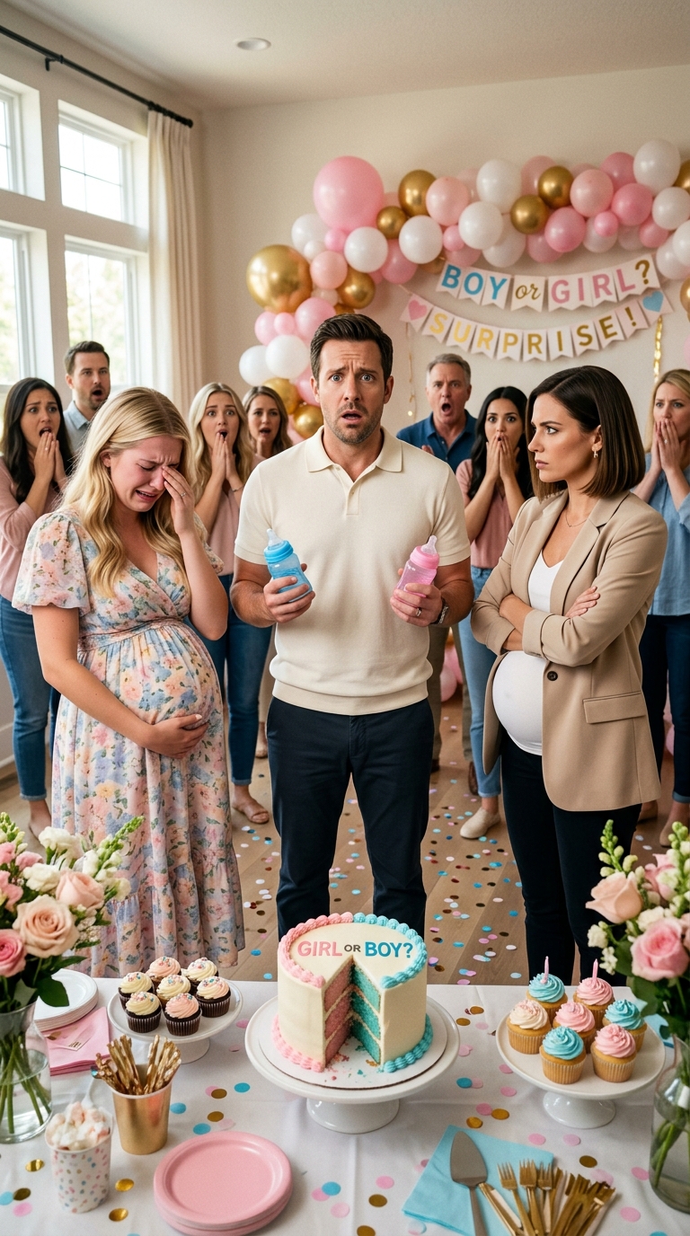 Na moim baby shower weszła kobieta w ciąży i zawołała mojego męża „Kochanie”. Zamarłam. Powiedziała: „Jestem jego żoną”. Wszyscy jej uwierzyli, dopóki nie zadałam jednego prostego pytania. Zbladła jak ściana…