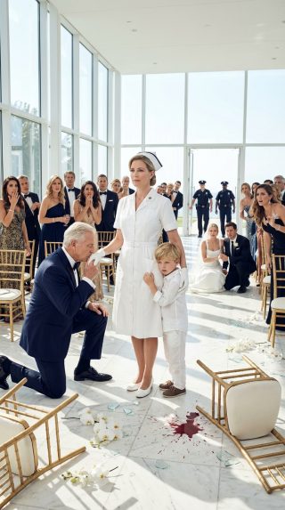 Podczas weselnego obiadu moja przyrodnia siostra przedstawiła mnie i zaśmiała się: „To moja przyrodnia siostra – po prostu beznadziejna pielęgniarka”. Ojciec pana młodego spojrzał na mnie: „Poczekaj, ty jesteś tą dziewczyną, która…”. Cała sala zamarła.