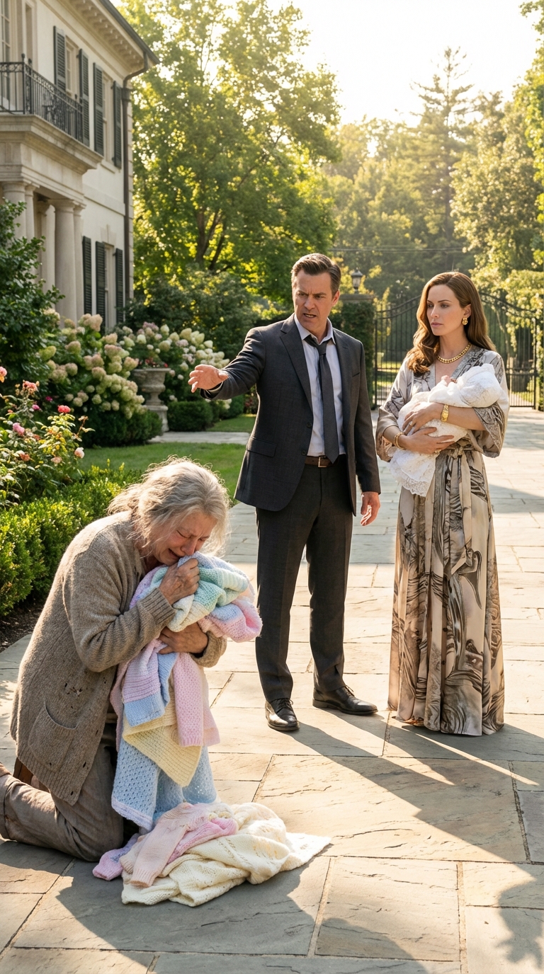 Przeleciałam przez cały kraj, żeby zobaczyć mojego syna. Gdy tylko mnie zobaczył, zakrył nos, jakbym była jakimś brudasem. „Masz 15 minut. Znajdź sobie inne miejsce na nocleg” – powiedział chłodno. Kiedy poprosiłam o spotkanie z moim nowonarodzonym wnukiem, jego ton stał się ostry i zawiózł mnie prosto na lotnisko. Myślał, że pozbył się ciężaru… nie zdając sobie sprawy, że to był największy błąd w jego życiu.