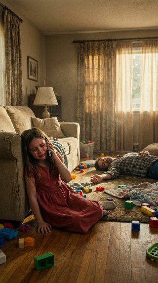 „Mamo… proszę, pomóż! Wracaj natychmiast do domu!” – zawołała drżącym głosem moja 10-letnia córka. W panice pobiegłam do domu, gdzie zastałam córkę i męża leżących nieprzytomnych. Natychmiast zadzwoniłam na policję, a jeden z funkcjonariuszy pochylił się i wyszeptał: „Proszę pani… może pani nie uwierzyć, co się stało…”