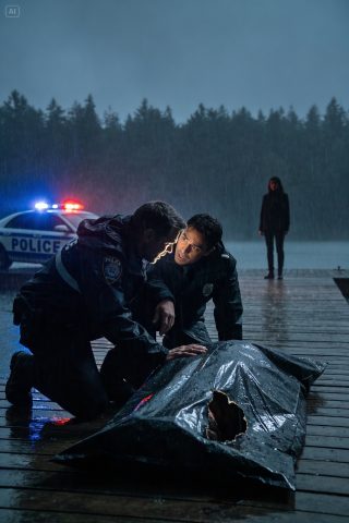 O 3 nad ranem moja żona wrzuciła czarny worek do jeziora. Zadzwoniłem pod numer 911. Policjant otworzył worek i szepnął…