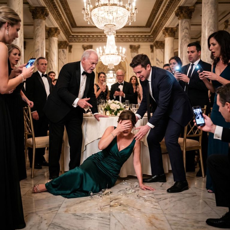 „Oddaj swoje 200 tysięcy dolarów bratu albo koniec!” – krzyknął mój ojciec, a jego głos odbił się echem pod żyrandolami mojego przyjęcia zaręczynowego. Goście zamarli, niepewni, czy odwrócić wzrok, czy udawać, że to normalne. Kiedy odmówiłam, nie wahał się ani chwili – jego ręka uderzyła mocno, a ja upadłam na podłogę, krew napłynęła mi do ust, a cisza zaległa w pokoju. Nikt nie wszedł. Nikt go nie powstrzymał. I kiedy tak leżałam, coś stało się boleśnie jasne. Dom, którym tak dumnie się chwalili… nie był jego. Był mój.