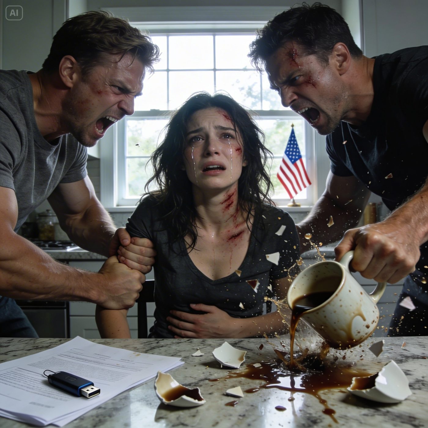 „Żadna moja córka nie należy do tego świata”. Jego głos był ostatnim, co usłyszałam, zanim wszystko zlało się w ból. Rano zachowywał się, jakby nic się nie stało – parzona kawa, leciały wiadomości, cisza spowijała wszystko. Ale kiedy wszedł do kuchni i zobaczył, kto czeka, coś się zmieniło. Jego twarz zbladła, jakby przeszłość, którą uważał za pogrzebaną, właśnie wróciła. Bo tamta noc nie została zapomniana. Była świadkiem jej istnienia. A teraz… wracała po niego.