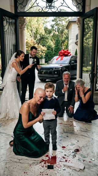 Zadzwoniłam do rodziny, żeby powiedzieć, że mam raka piersi. Mama powiedziała: „Jesteśmy w trakcie wieczoru panieńskiego twojej kuzynki”. Przeszłam chemioterapię sama. Kilka dni później przyszli z pytaniem, czy nadal mogę podpisać się pod kredytem samochodowym mojej siostry. Mój 6-letni syn wyszedł z zaświadczeniem lekarskim… i powiedział: „Mama kazała ci to pokazać, jeśli kiedykolwiek poprosisz o pieniądze”. Ich uśmiechy znieruchomiały, gdy to przeczytali.