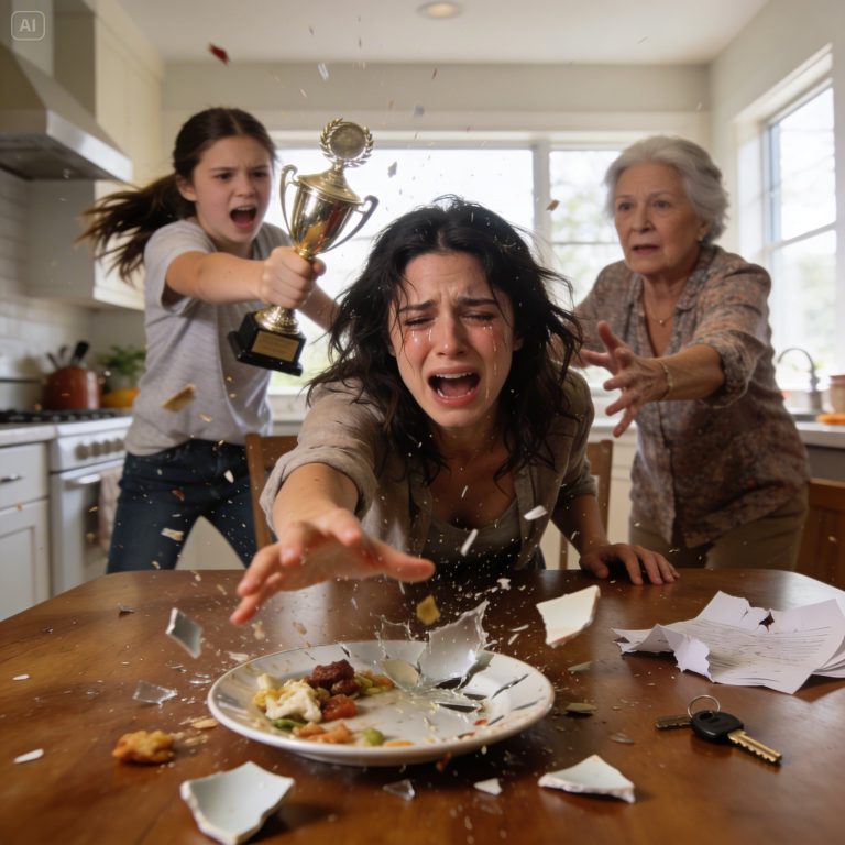 Moja adoptowana siostra rzuciła mi w głowę moim trofeum z przedmiotów ścisłych, krzycząc, że na nie nie zasługuję. Później zatruła mi jedzenie – tylko dlatego, że dostałam się na studia. Poszłam do mamy, trzęsąc się ze strachu, rozpaczliwie prosząc o pomoc. Nie zapytała, czy wszystko w porządku. Powiedziała tylko: „Nie eksponuj osiągnięć tam, gdzie Chloe może je zobaczyć”. Wtedy zrozumiałam. Nie chodziło o sprawiedliwość. Chodziło o to, żebym czuła się mała. Nie kłóciłam się. Nie broniłam. Milczałam… i zaczęłam planować coś, czego nigdy by się nie spodziewali.