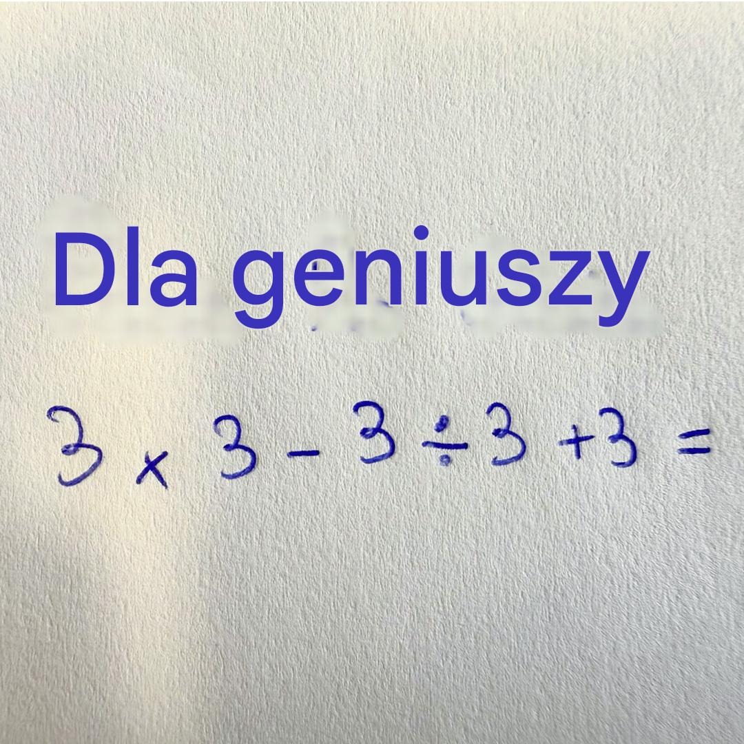 Matematyka: Czy potrafisz rozwiązać zadanie 3×3 + 3÷3 – 3?