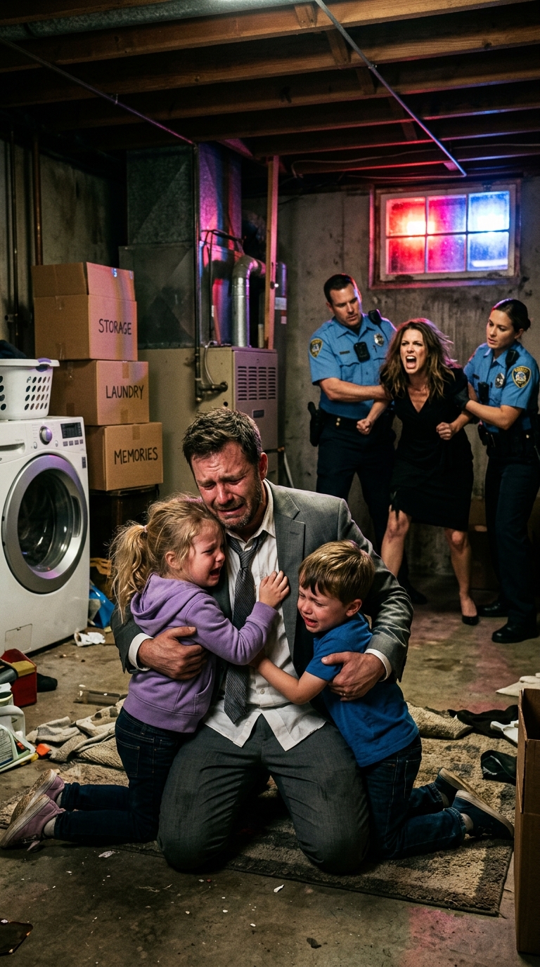 „Byłam dziś grzeczna, tato” – wyszeptała moja córka, gdy wróciłem do domu trzy godziny wcześniej i zastałem ją siedzącą samą w piwnicy, otuloną swetrem mojej zmarłej żony… Ale notes schowany głęboko w jej kieszeni opowiadał zupełnie inną historię.