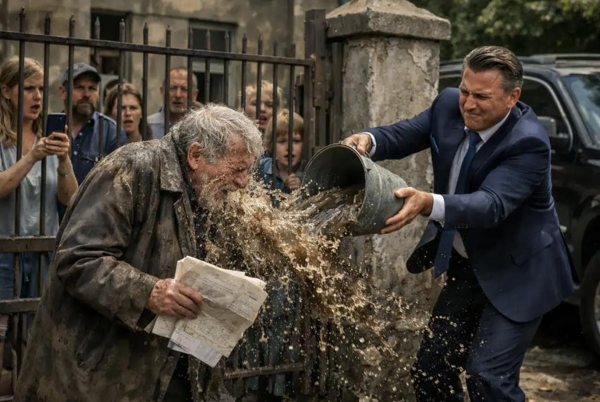 Stary, obdarty strażnik został upokorzony przez żądnego władzy polityka — nie miał pojęcia, kim on naprawdę jest.