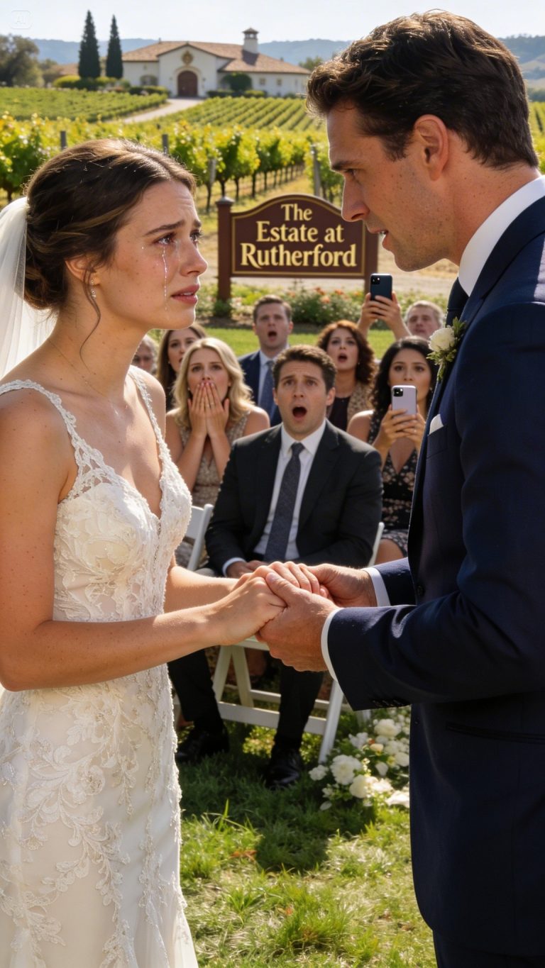 O jedenastej trzydzieści w dniu mojego ślubu wszystko było idealne – poza panem młodym. Winnica wypełniła się śmiechem, szampanem i oczekiwaniami, które czułam napływającymi zewsząd. Mój telefon milczał. Żadnych połączeń. Żadnych wiadomości. Po prostu nieobecność. I wtedy dotarła do mnie prawda – on nie przyjdzie. Stałam tam, sekundy od załamania, gdy mój szef podszedł bliżej, jego głos był niski, spokojny. „Udawaj, że jestem panem młodym”. Zanim zdążyłam odpowiedzieć, wziął mnie za rękę… i wszystko się zmieniło.