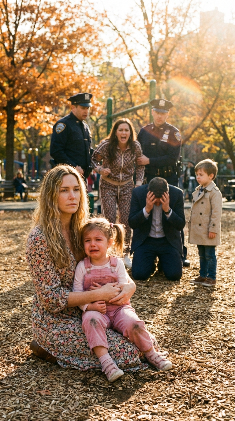 Pewna kobieta w parku zepchnęła moją 3-letnią córkę z huśtawki, żeby jej syn mógł z niej skorzystać, nazywając nas „parkowymi śmieciami”. Chwaliła się, że jej mąż jest „najlepszym prawnikiem w mieście” i może sprawić, że znikniemy. Nie sprzeciwiłem się. Po prostu zrobiłem jej zdjęcie i wysłałem je. Zanim wróciła do domu, jej mąż dzwonił do niej w panice.