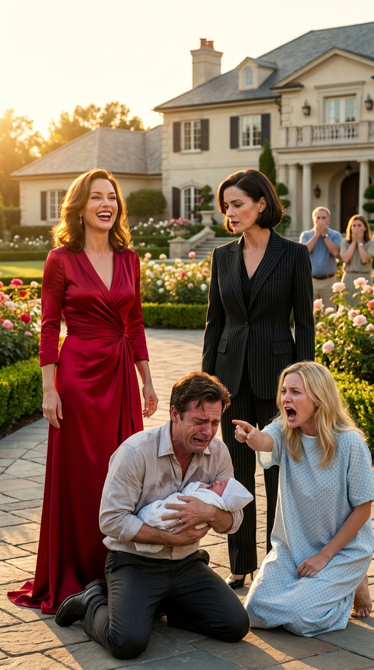 Mój mąż pocałował mnie w czoło i powiedział: „Francja. Tylko krótka podróż służbowa”. Kilka godzin później, gdy wychodziłam z sali operacyjnej, moje serce stanęło. Stał tam – tulił noworodka, szepcząc do kobiety, której nigdy nie spotkałam. Jego kochanka. Nie krzyczałam. Nie płakałam. Cicho wyciągnęłam telefon i przeniosłam wszystko, co mieliśmy. Myślał, że ma dwa życia – dopóki nie wymazałam jednego z nich.