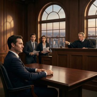 „On jest nikim” – powiedziała moja żona w sądzie, wystarczająco głośno, by wszyscy mogli usłyszeć. Nie przerwałem. Nie broniłem się. Po prostu siedziałem, pozwalając jej uwierzyć w historię, którą zbudowała. Wtedy sędzia pochylił się do przodu, przyglądając mi się przez długą chwilę, zanim przemówił. Sala natychmiast się poruszyła. Pewność siebie mojej żony pękła, a jej prawnik zamilkł. Bo w tej chwili prawda, którą ignorowała latami, miała wyjść na jaw – i to o wiele bardziej, niż sobie wyobrażała.