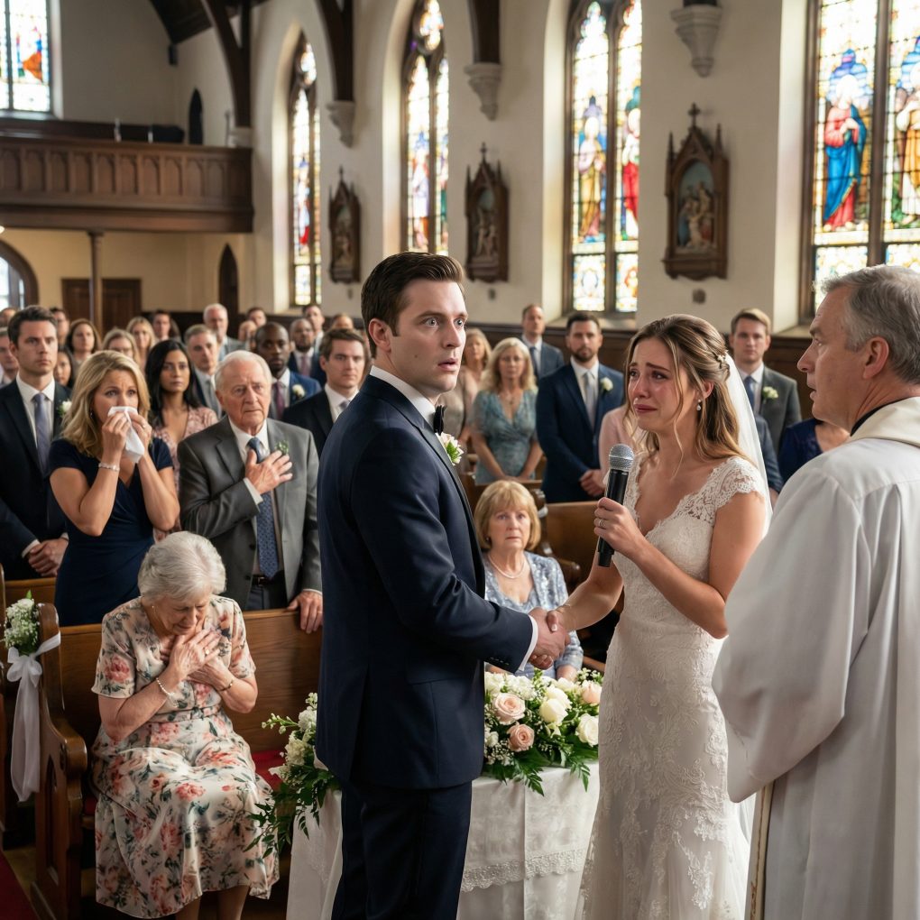 Godzinę przed ślubem usłyszałam, jak mężczyzna, którego miałam poślubić, przyznał, że mnie nie kocha – chciał tylko moich pieniędzy. Stałam tam jak sparaliżowana, a cały mój świat rozpadł się w pustce. Ale nie uciekłam. Niczego nie odwołałam. Otarłam łzy, poprawiłam suknię i szłam do ołtarza, jakby nic się nie stało. Wszyscy się uśmiechali, czekając na idealny moment. A kiedy nadszedł czas, by powiedzieć „tak”, spojrzałam mu prosto w oczy… i powiedziałam coś, co sprawiło, że jego matka zemdlała na miejscu.