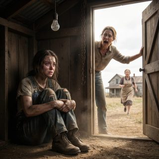 Nie byłam w domu rodziców od prawie trzech lat – i w chwili, gdy przekroczyłam próg, poczułam coś dziwnego. Było zbyt cicho, zbyt spokojnie. Wtedy to usłyszałam – słaby głos dochodzący z szopy. Myślałam, że mi się przywidziało… dopóki nie otworzyłam drzwi. W środku, w kącie, skulona, ​​trzęsła się chuda dziewczyna, szepcząc: „Jestem głodna… pomóż mi”. Kiedy uniosła twarz, moje serce zamarło. Bo wiedziałam dokładnie, kim ona jest – i nie powinna tam być.